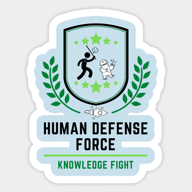 Human Defense Force 2 Sticker by Knowledge Fight